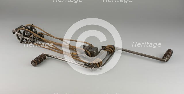 Windlass [pictured on crossbow], France, late 15th/16th cent.(poss. 19th cent... Creator: Unknown.