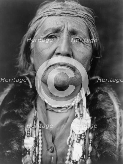 Hupa woman, c1923. Creator: Edward Sheriff Curtis.