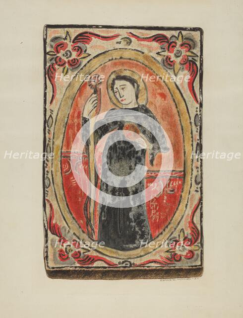 Retablo, 1937. Creator: Ranka S. Woods.