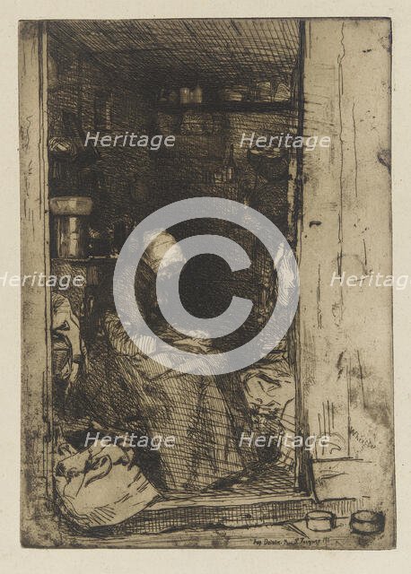 La Vieille aux Loques, 1858. Creator: James Abbott McNeill Whistler.