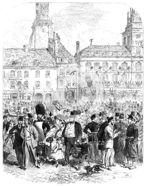 English Excursionists at Calais, 1865. Creator: Unknown.