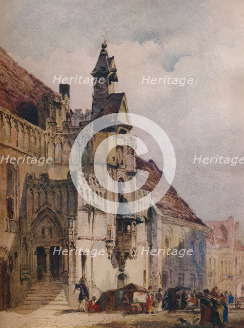 'L' hotel de Ville, St Omer', 1867. Artist: Thomas Shotter Boys.