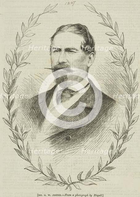 Portrait of Mr. G. W. Jester, the Ventriloquist, 1867. Creator: Unknown.