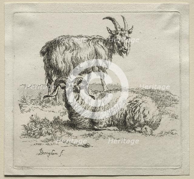 Ram and Goat. Creator: Nicolaes Berchem (Dutch, 1620-1683).