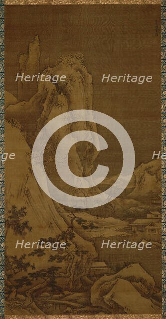 Landscape of Four Seasons: Winter, 15th century. Creator: Sesshu; Toyo (1420-1506).