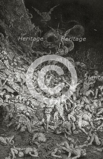 The Divine Comedy, (1307-1321): Inferno (Hell), 1888. Creator: Jean Edouard Dargent.