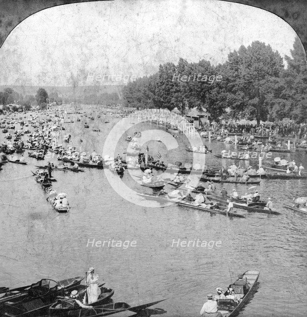 Henley Regatta, Henley-on-Thames, London, 1901.Artist: ME Wright