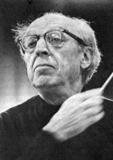 Aaron Copland (1900-1990), American composer. Artist: Unknown