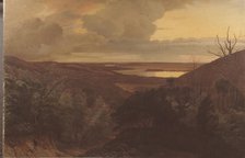 Late Evening near Himmelbjerget, Jutland, 1874. Creator: Vilhelm Kyhn.