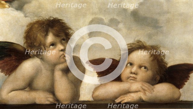 The Sistine Madonna (Detail). Artist: Raphael (1483-1520)