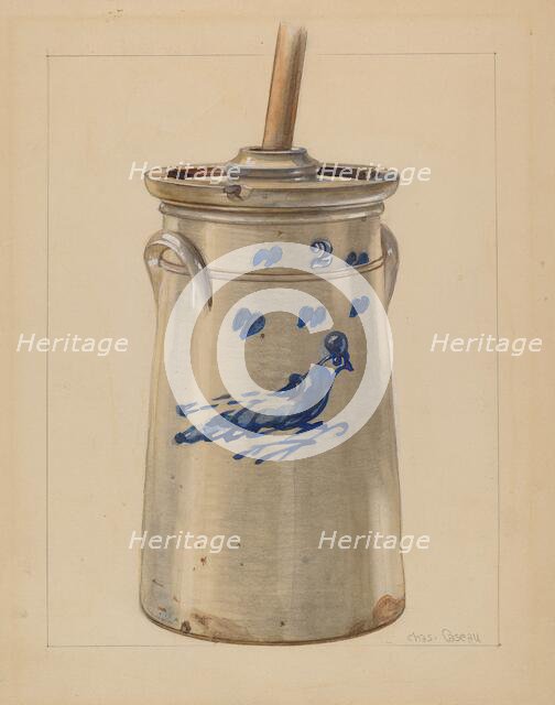 Churn, c. 1936. Creator: John Fisk.