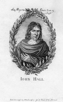 John Hall, poet, 1797. Artist: Unknown