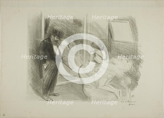 The Dancer's Dressing Room, First Plate, 1895. Creator: Jean Louis Forain.