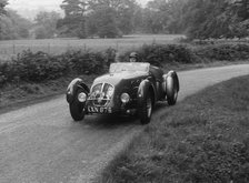 Healey Silverstone, T.R. Willett at Westbrook Hay hillclimb 1956. Creator: Unknown.