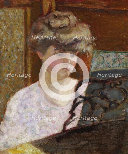 Misia au piano (Portrait de Misia Natanson), c1902. Creator: Bonnard, Pierre (1867-1947).