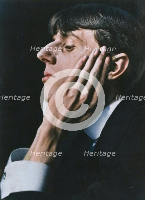Portrait of  Aubrey Beardsley, negative 1894; print later. Creator: Frederick Henry Evans.