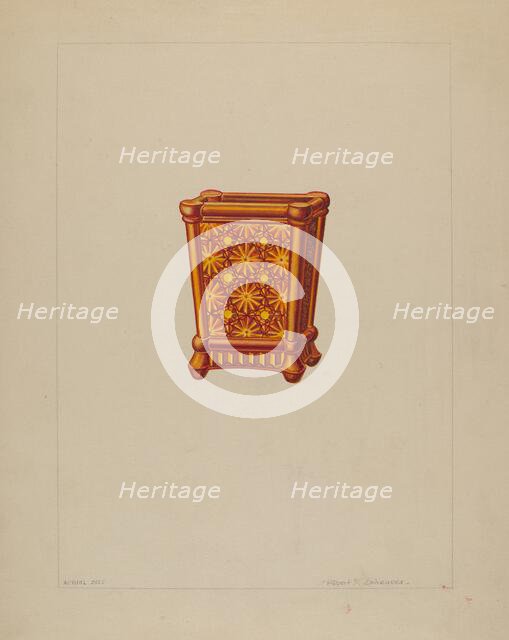 Match Holder, c. 1937. Creator: Robert Schuerer.