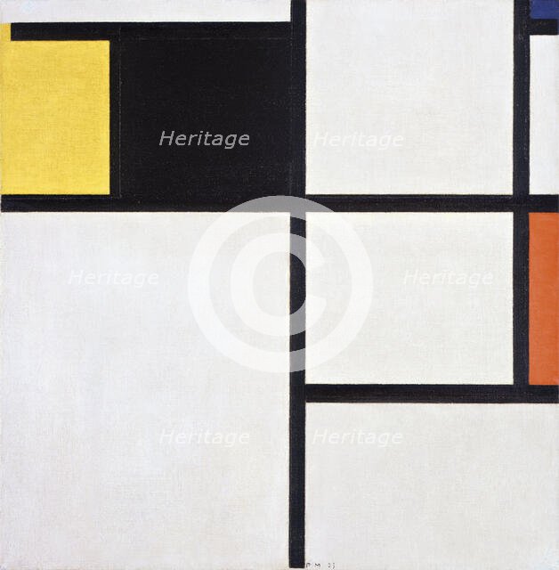 Tableau (Yellow, Black, Blue, Red and Grey), 1929. Creator: Mondrian, Piet (1872-1944).