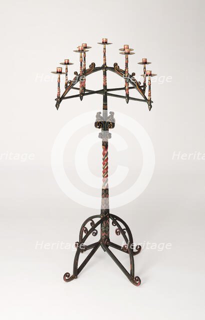 Candelabra (One of a Pair), England, c. 1860. Creator: William White.