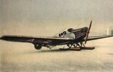 Junkers F13 L plane with snow skids, 1920s, (1932).  Creator: Unknown.