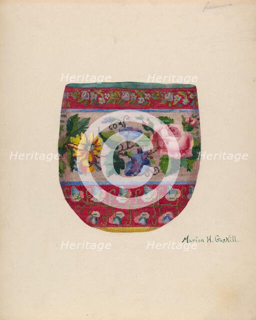 Beaded Bag, c. 1939. Creator: Marion Gaskill.