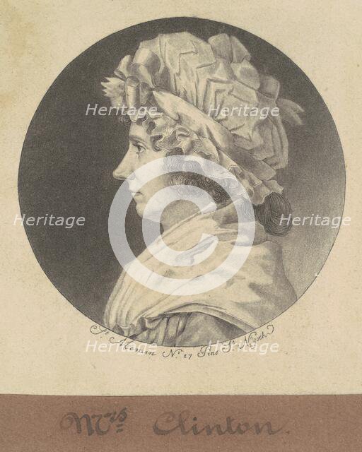 Cornelia Tappen Clinton, 1797. Creator: Charles Balthazar Julien Févret de Saint-Mémin.