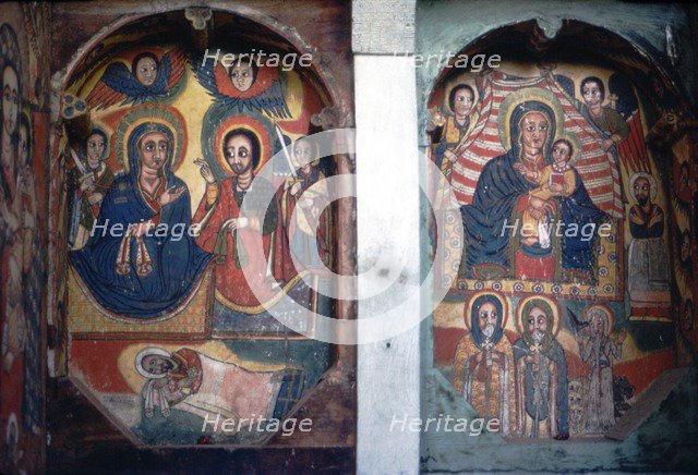Christian Church wall painting, Ethopia. Artist: Unknown.
