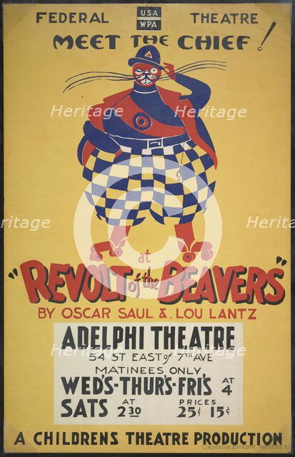 Revolt of the Beavers, New York, 1937. Creator: Unknown.