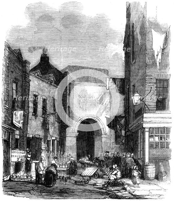 Water tank in St Giles's in the Fields, London, 1858. Artist: Unknown