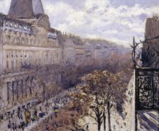 Boulevard des Italiens, 1880. Creator: Caillebotte, Gustave (1848-1894).