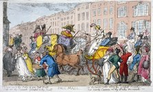 'Pall Mall', 1807                                                      Artist: Thomas Rowlandson
