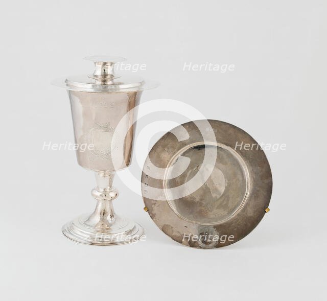 Communion Cup and Paten Cover, London, 1640/41. Creator: Unknown.
