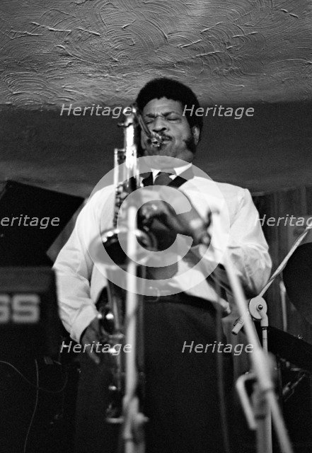 George Coleman, Bass Clef, Hoxton Square, London, 1986.   Artist: Brian O'Connor.