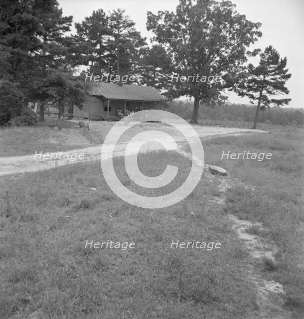 Untitled, 1935-1942. [African American family on their porch]. Creator: Unknown.