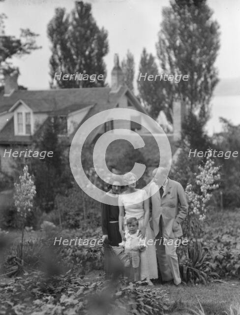 Conroy group in a garden, 1923 Creator: Arnold Genthe.