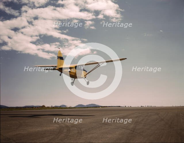 Civil Air Patrol Base, Bar Harbor, Maine, 1943. Creator: John Collier.