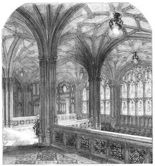 The New Houses of Parliament: The Peers' Staircase, 1857. Creator: Unknown.