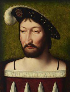 Portrait of Francis I, King of France, c1525-1530. Creator: Workshop of Joos van Cleve.