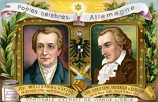 Johann Wolfgang von Goethe and Johann Christoph Friedrich von Schiller, c1900. Artist: Unknown