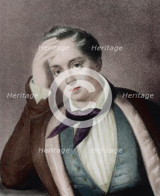 Yevgeny Baratynsky (1800-1844), Russian Romantic poet, 19th century.  Creator: Unknown.