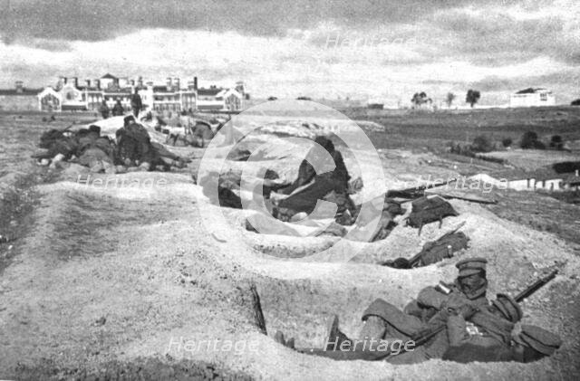 Coup d'etat in Portugal; After three days of combat, the victorious revolutionary troops., 1917. Creator: Unknown.