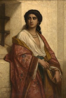 Salome Watching the Beheading of John the Baptist, 1873. Creator: Polydore Beaufaux.