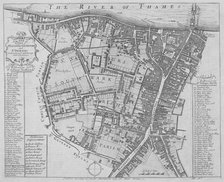 Map of the Parishes of St George's and St Saviour's, Southwark, London, 1755. Artist: Anon
