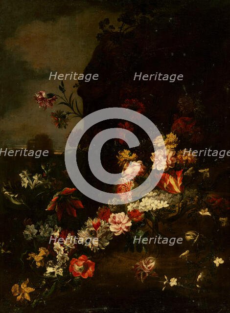 Flower Still Life in Nature, 1660-1700. Creator: Unknown.