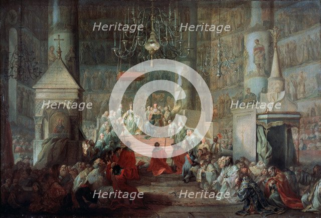 The Coronation of the Empress Catherine II of Russia on 12th September 1762, 1777. Creator: Torelli, Stefano (1712-1784).