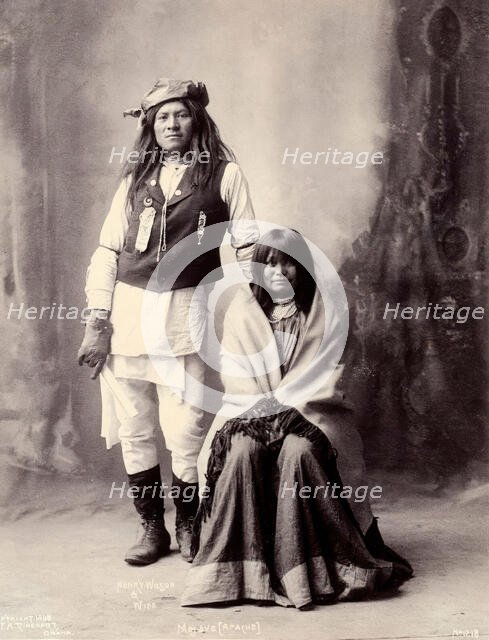 Henry Wilson and his wife, Americans of the Mohave, 1898. Creator: Frank A. Rinehart.