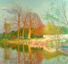 Chestnut Tree in the Evening Sun. Artist: Claus, Émile (1849-1924)