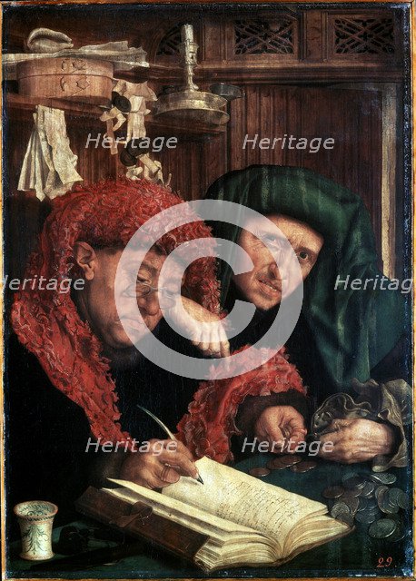 'The Tax Collectors', between 1490 and 1567.  Artist: Marinus van Reymerswaele