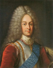 Portrait of Prince Vasily Lukich Dolgorukov (1672-1739), First half of the 19th cent.. Artist: Anonymous  