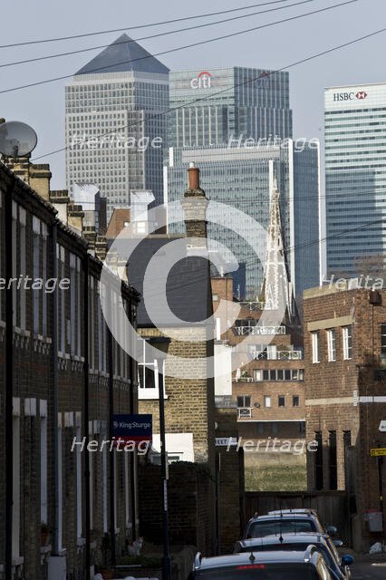 Canary Wharf, Tower Hamlets, London, 2009. Creator: Derek Kendall.